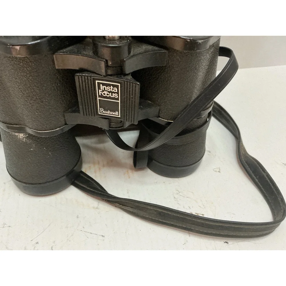 Bushnell Vintage Sportview Binoculars 10x50 Insta-Focus Wide Angle Case Black